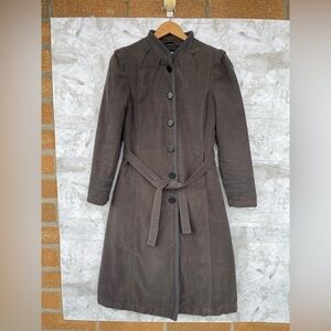 I. Spiewak and Sons military-style detailing trench coat size small